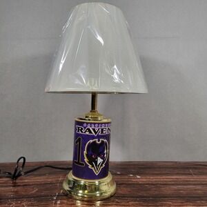 Baltimore Ravens Lamp NFL Table Lamp with Shade Desk Light Room Decor
